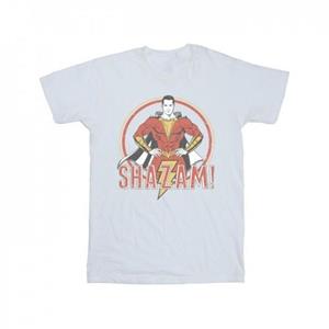 DC Comics Heren Shazam Retro Circle Distressed T-shirt