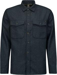 No Excess Overshirt button closure melange night