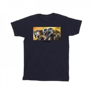 Star Wars Mens The Mandalorian Painted Group T-Shirt