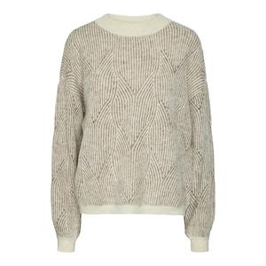 Pieces Loose fit gebreide pullover met abstract breipatroon, model 'JENNA'