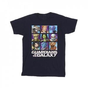 Guardians Of The Galaxy Heren T-shirt met karaktervierkanten