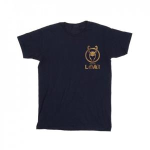 Marvel Heren Loki Horn-logo nepzak-T-shirt