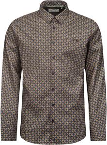 No Excess Heren overhemd 25430915 083 aubergine