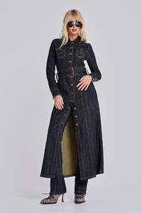 Jaded London Trinity Fitted Denim Coat