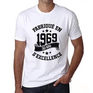 Ultrabasic Fabriqué in 1969, 50 Ans d'être Génial heren-T-shirt