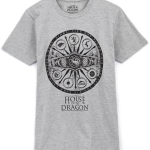 Pertemba FR - Apparel House Of The Dragon Heren symbolen Heather T-shirt M grijs/zwart