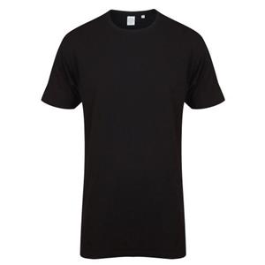 SF Men SF Heren heren longline T-shirt met gedimde zoom