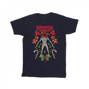 Pertemba FR - Apparel Netflix Heren Stranger Things Kerst Demogorgon T-shirt