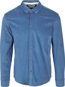 Anerkjendt  Overhemd Leif Corduroy Mid Blauw