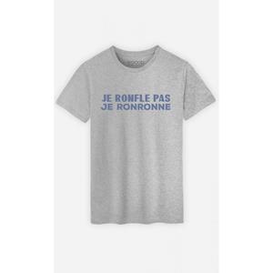 Le Roi du Tshirt T-shirt Homme - JE NE RONFLE PAS JE RONRONNE