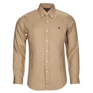Polo Ralph Lauren Custom fit linnen overhemd met labelstitching