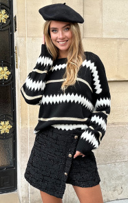 Jurkjes Trui met Lurex Details Pam Zwart