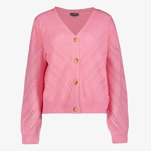 TwoDay gebreid dames vest roze