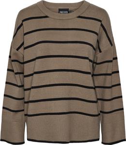 Pieces Trui met ronde hals PCMATHILDE LS O-NECK KNIT NOOS BC