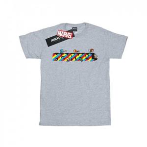 Marvel Heren Kawaii  Strepen T-shirt