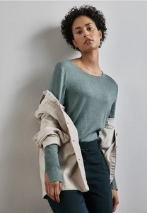 STREET ONE Trui met ronde hals met viscose
