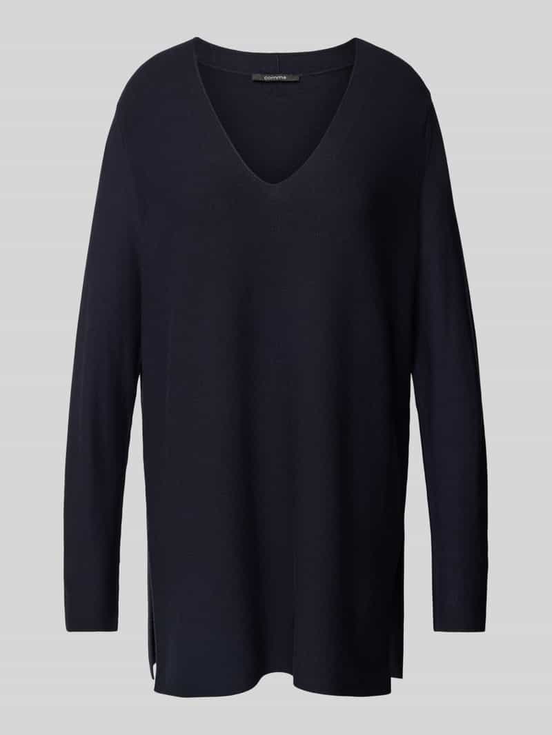 Comma Oversized gebreide pullover met V-hals