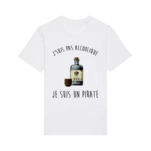 Enkr Heren T-shirt - IK BEN GEEN ALCOHOL, IK BEN EEN PIRAAT