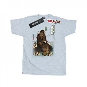 Star Wars Mens The Last Jedi Japanese Chewbacca Porgs T-Shirt