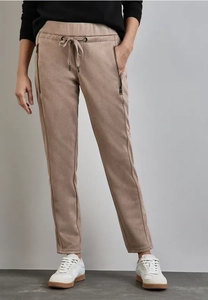 Street One Broek in velourslook