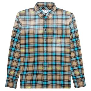 Off-White Geruit overhemd - Bruin