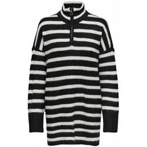 Only Onlalfrida l/s half-zip cc knt black/tofu