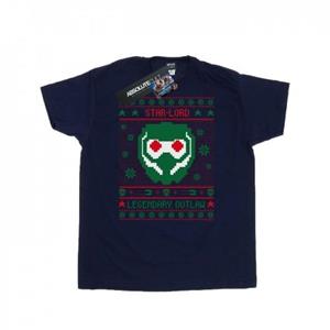 Marvel Heren Guardians Of The Galaxy Vol. 2-sterren Lord Fair Isle T-shirt