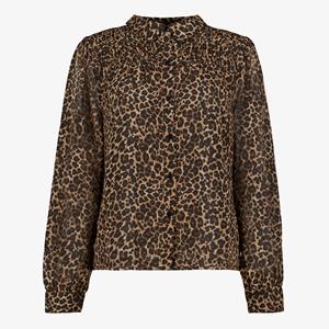 TwoDay dames blouse met luipaardprint bruin