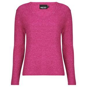Pieces Regular fit gebreide pullover met V-hals, model 'ELLEN