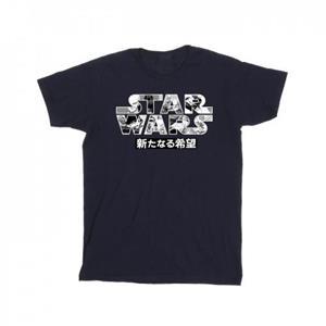 Star Wars heren Japans logo T-shirt