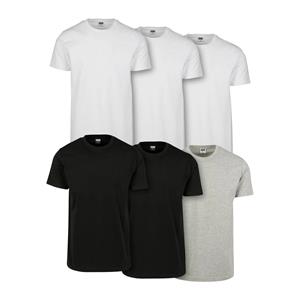 Urban Classics Heren basic t-shirt (set van 6)