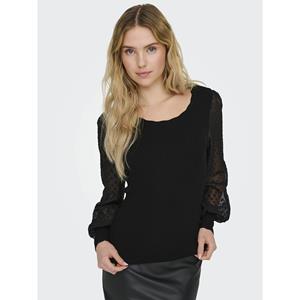 Only Trui met ronde hals ONLJULIE LIFE LS MIX O-NECK CC KNT