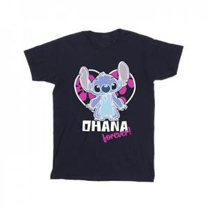 Disney Lilo en Stitch Ohana Forever Heart T-shirt voor heren