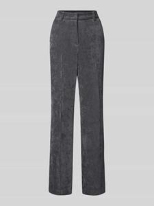 CAMBIO Wide leg corduroy broek met riemlussen