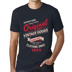 Ultrabasic Vintage T-shirt voor heren Grafisch T-shirt Vintage goederen sinds 1955 Marine