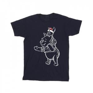 Disney Heren Winnie de Poeh Knorretje Kerst T-shirt L