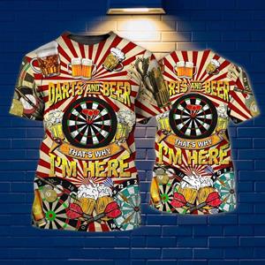 Wengy 2 Ronde Doel Dart Print T-shirt Voor Mannen Mode Trend Sport Korte Mouw Hip Hop Harajuku Oversized Tops Casual O-hals Trui