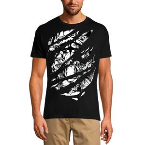 Ultrabasic Heren gescheurd T-shirt Angry Tiger - Mad Graphic Vintage shirt voor heren