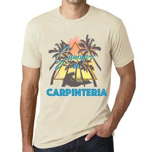 Ultrabasic Heren Vintage T-shirt Grafisch T-shirt Zomer Driehoek Carpinteria Natuurlijk