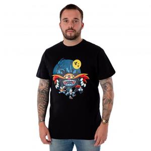 Sonic The Hedgehog Heren Doctor Eggman Halloween T-shirt met korte mouwen XXL zwart