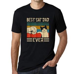 Ultrabasic Mannen Grafisch T-Shirt Beste Kat Vader Ooit Vuist Bump - Gift Idee
