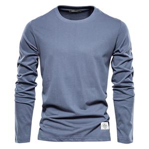AIOPESON Men Fashion Usegiraffe 100% Katoenen T-shirt Met Lange Mouwen Voor Mannen Effen Lente Casual Heren T-shirts Hoge Kwaliteit Mannelijke Tops Klassieke kleding Heren T-shirts XL