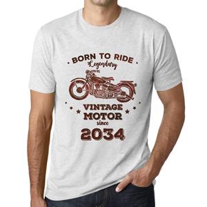 Ultrabasic Vintage T-shirt voor heren Grafisch T-shirt Easy Rider Sinds 2034 Vintage Wit