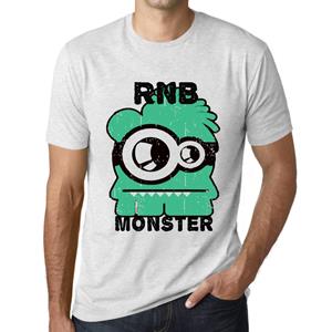Ultrabasic Heren Vintage T-shirt Grafisch T-shirt RNB Monster Vintage Wit
