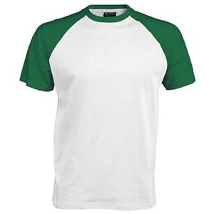 Kariban Honkbal-T-shirt met korte mouwen voor heren