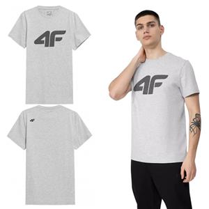 4F Men's grey  T-shirt SS23TTSHM537 Xxl