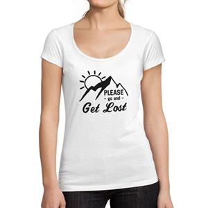 Ultrabasic  T-shirt Femme col Rond Decollete Ga en verdwaal