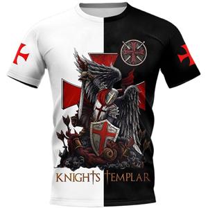 ETST 03 Tempeliersshirts Heren | Tempeliers Ridders Shirt 3d | Ridder Templar T-shirt - T-shirts