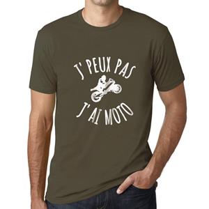 Ultrabasic  Homme T-shirt J peux Pas J Ai Motoa T-Shirt Cadeau Imprime Tee-shirt