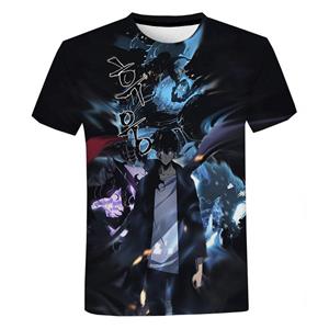 Baibao QIQI Anime Solo Nivellering T-shirt Mannen Vrouwen Zomer Mode 3D Gedrukt T-shirt Casual Harajuku Stijl T-shirt Streetwear Oversized Tops XXXXL